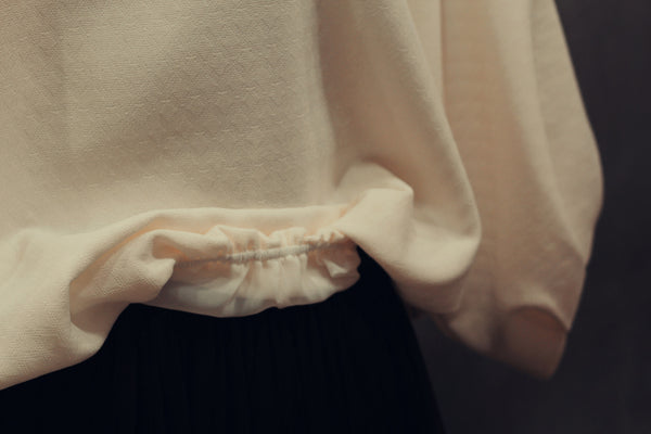 Blouse with ribbon detail